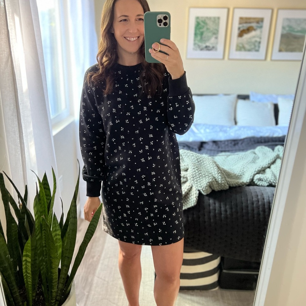 The Nines by HATCH Black and White Long Sleeve Dress